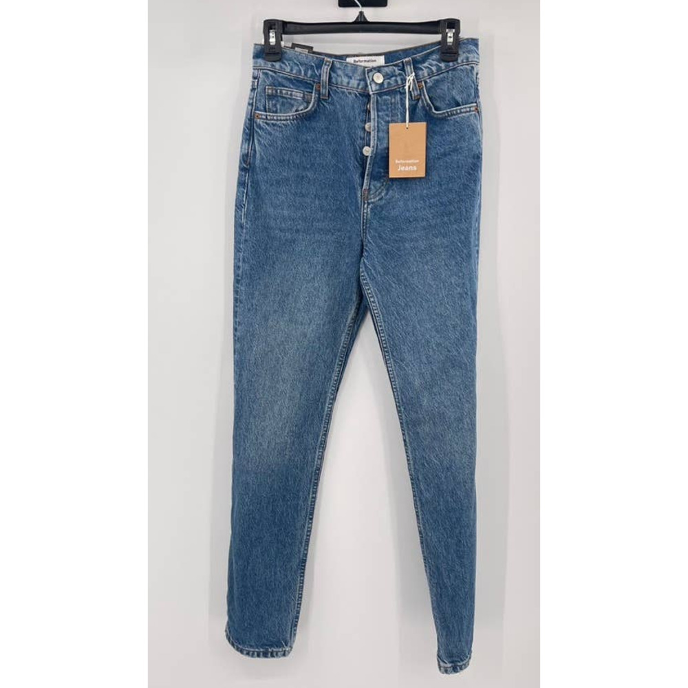 Reformation Cynthia High Rise Straight Jeans Womens 26 Colorado Button Fly New